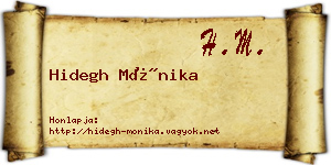 Hidegh Mónika névjegykártya